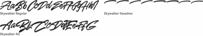 Skywalker Font Preview