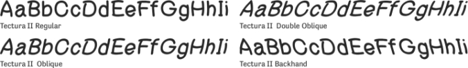 Tectura II Font Preview