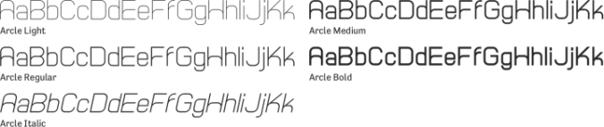 Arcle Font Preview