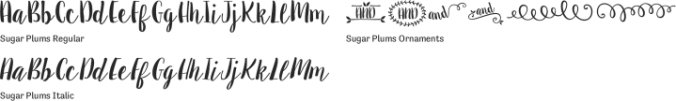 Sugar Plums Font Preview