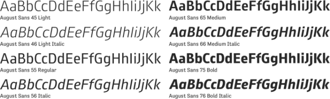 August Sans Font Preview