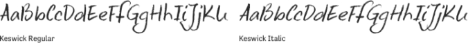 Keswick Font Preview