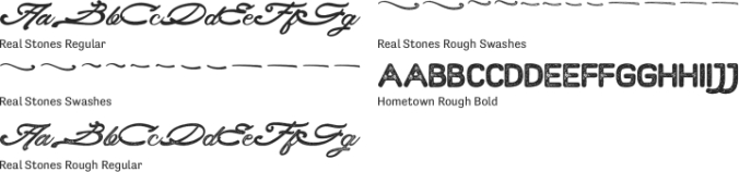 Real Stones Rough Font Preview