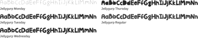 Jellygurp Font Preview