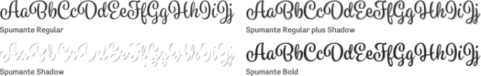 Spumante Font Preview