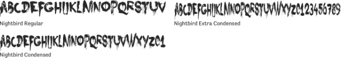Nightbird Font Preview