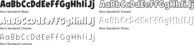 Hero Sandwich Font Preview