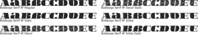 Boldesqo Serif 4F Font Preview