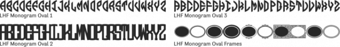 LHF Monogram Oval Font Preview