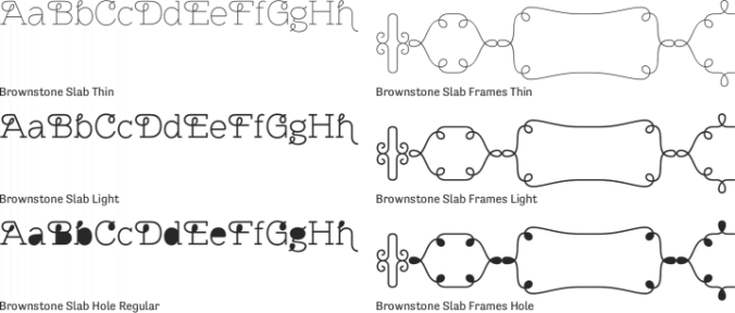 Brownstone Slab Font Preview
