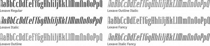Lexave Font Preview