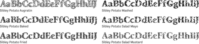 Sibley Potato Font Preview
