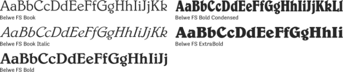 Belwe FS Font Preview