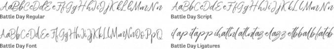 Battle Day Font Preview