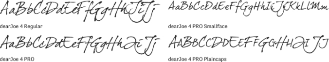 dearJoe 4 Font Preview