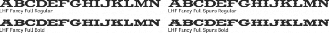 LHF Fancy Full Font Preview
