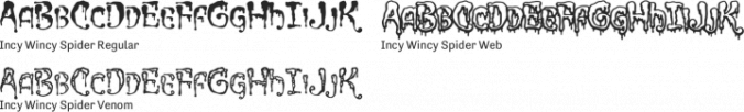 Incy Wincy Spider Font Preview