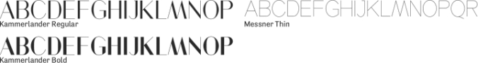 Kammerlander and Messner Font Preview