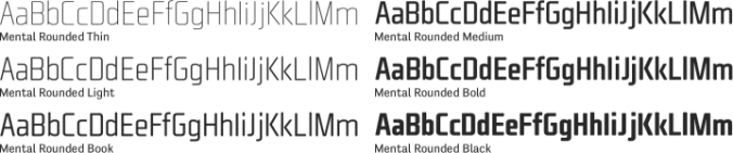 Mental Rounded Font Preview
