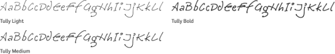 Tully Font Preview