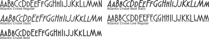 Atlantic Cruise Font Preview
