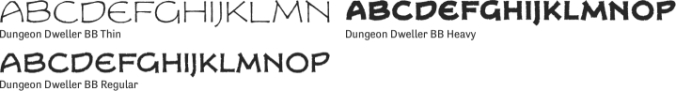 Dungeon Dweller BB Font Preview