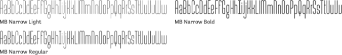 MB Narrow Font Preview