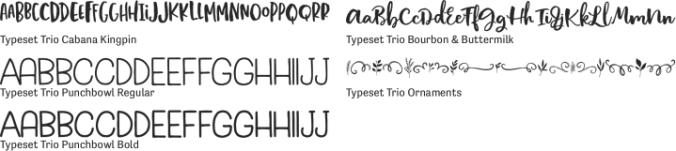 Typeset Trio Font Preview