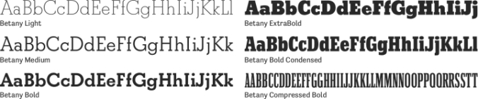 Betany Font Preview