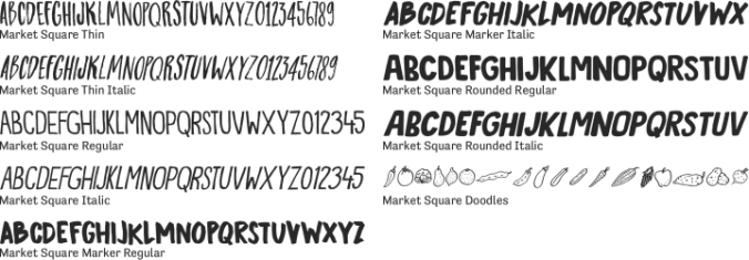 Market Square Font Preview