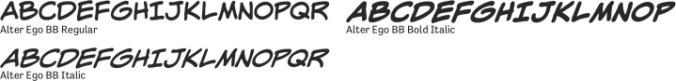 Alter Ego Font Preview