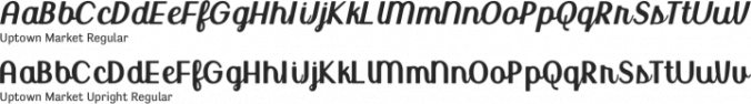Uptown Market Font Preview
