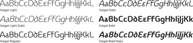 Vulgat Font Preview