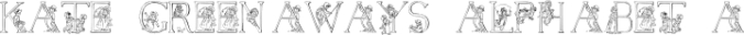 Kate Greenaways Alphabet Font Preview