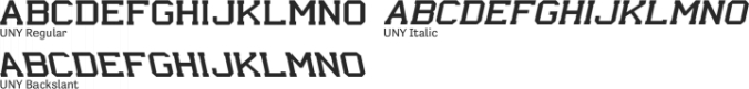 UNY Font Preview