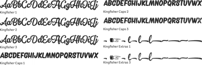 Kingfisher Font Preview
