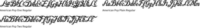 American Pop Font Preview