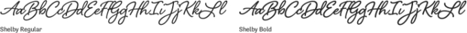 Shelby Font Preview