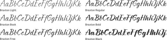 Braxton Font Preview