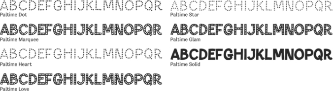 Paltime Font Preview