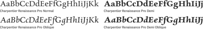 Charpentier Renaissance Pro Font Preview
