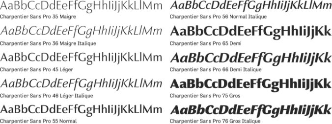 Charpentier Sans Pro font download
