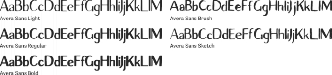 Avera Sans Font Preview
