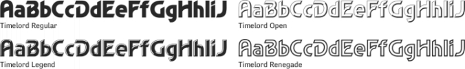 Timelord Font Preview
