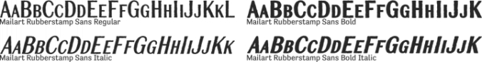 Mailart Rubberstamp Sans font download