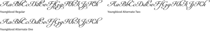 Youngblood Font Preview