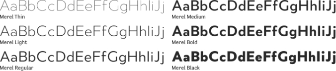 Merel Font Preview