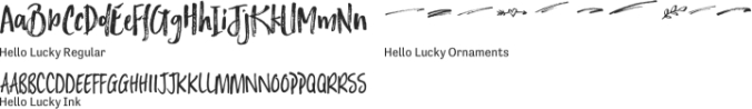 Hello Lucky Font Preview