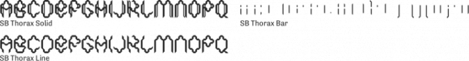 SB Thorax Font Preview