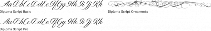 Diploma Script Font Preview
